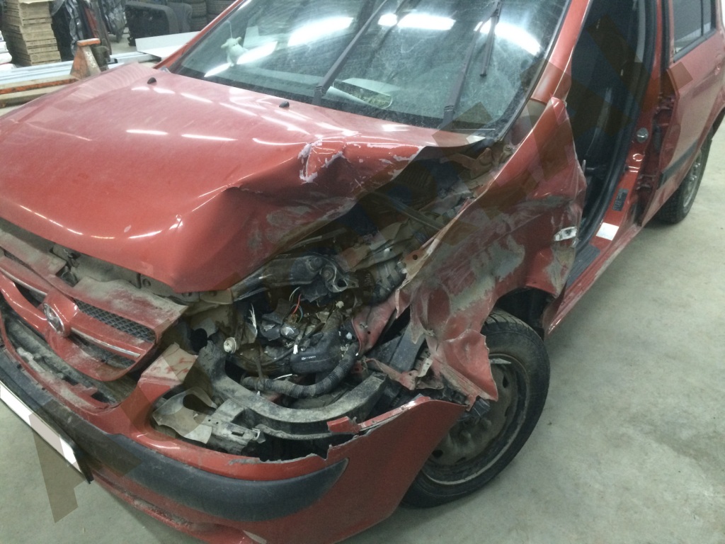покраска авто Восстановление Hyundai Getz после ДТП в СПБ